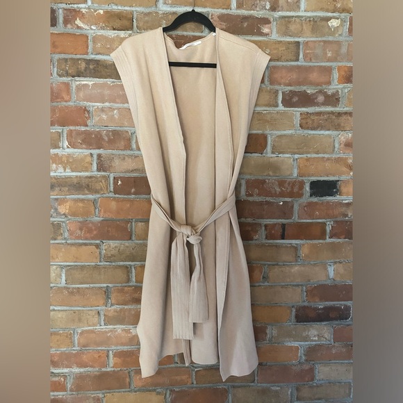YAYA women long sleeve cardigan sand neutral size small - Picture 4 of 6